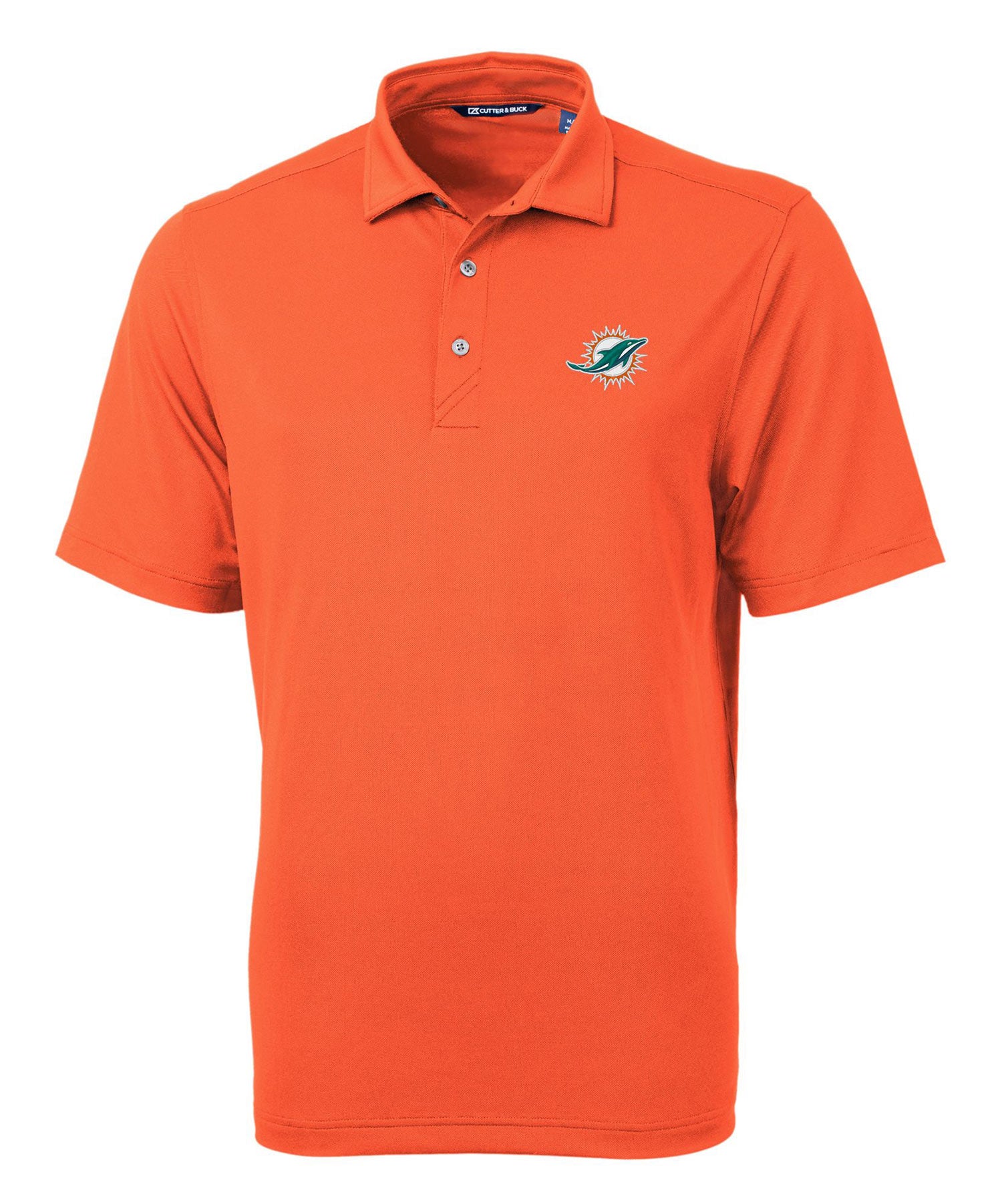 Cutter Buck Miami Dolphins Short Sleeve Polo Knit Shirt