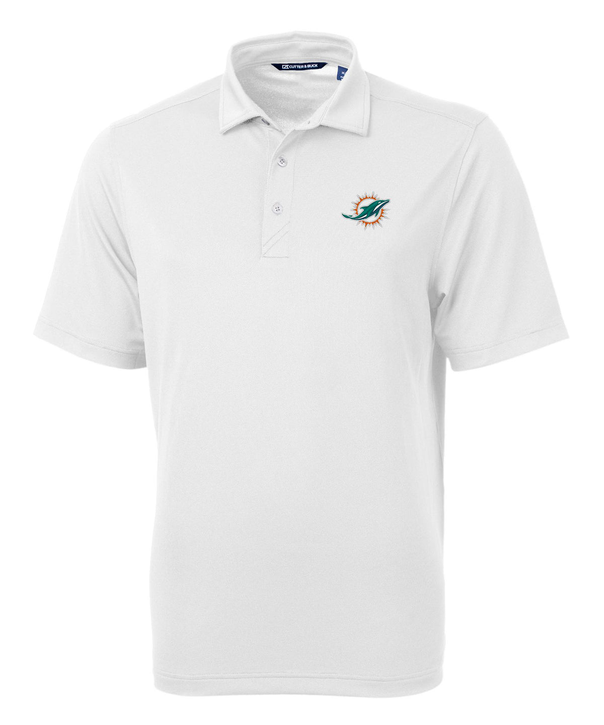 Cutter & Buck Miami Dolphins Short Sleeve Polo Knit Shirt, Men's Big & Tall