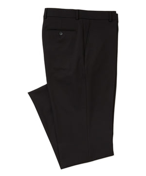 Westport Black Flat Front Performance Stretch Gabardine Pant