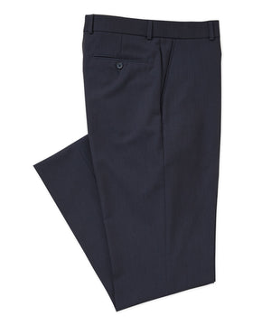 Westport Black Flat Front Performance Stretch Gabardine Pant