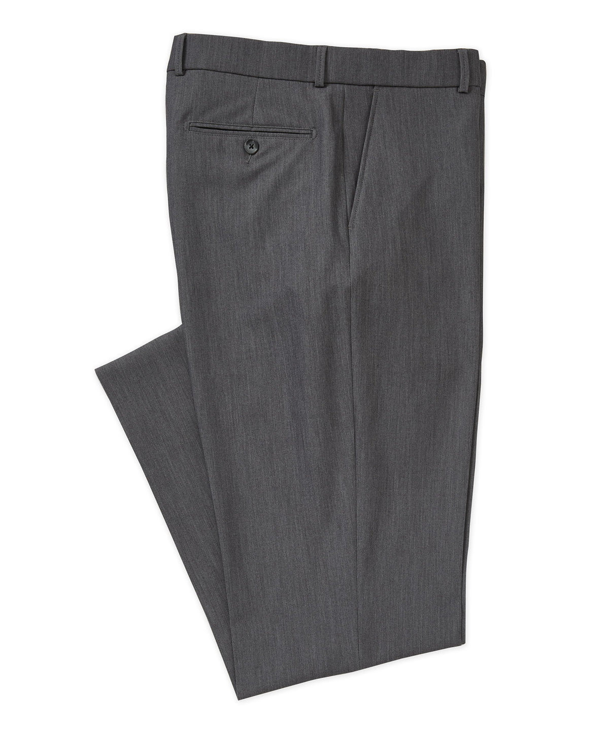 Westport Black Flat Front Performance Stretch Gabardine Pant, Men's Big & Tall