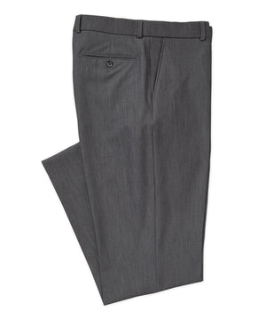 Westport Black Flat Front Performance Stretch Gabardine Pant