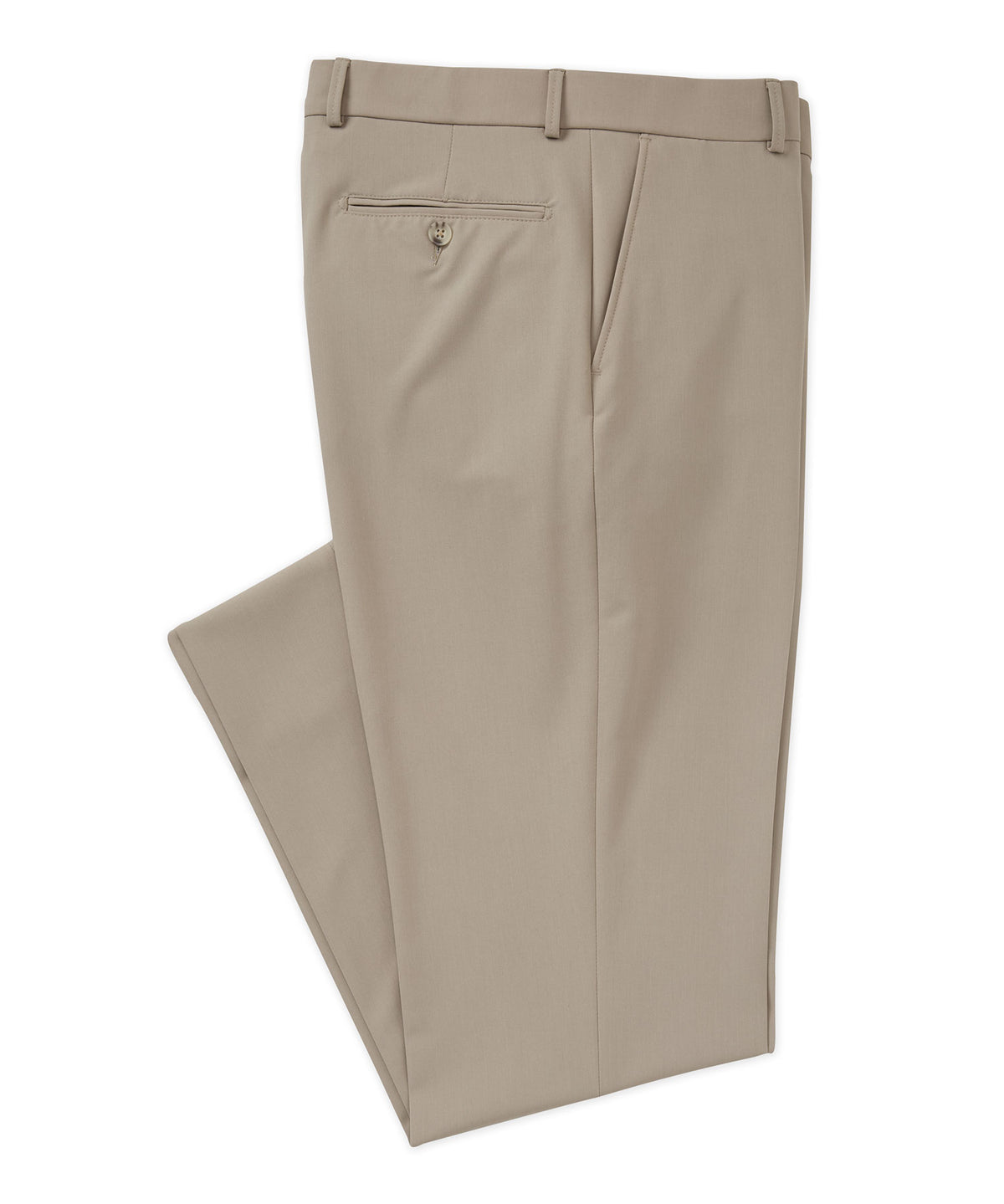 Westport Black Flat Front Performance Stretch Gabardine Pant, Men's Big & Tall