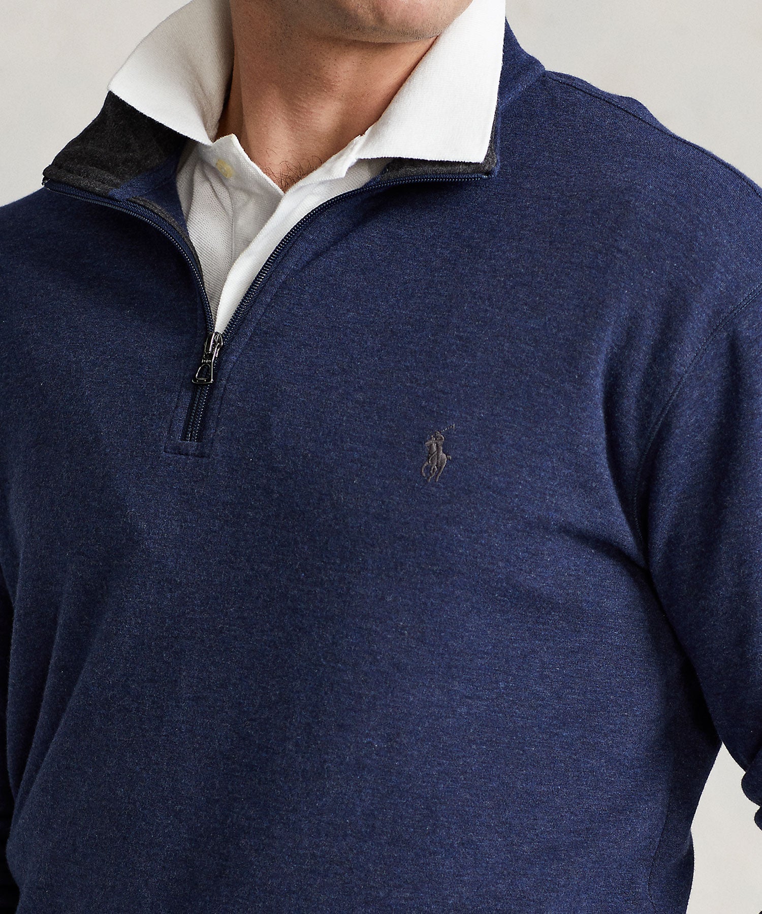 Ralph lauren half zip best sale jumper navy