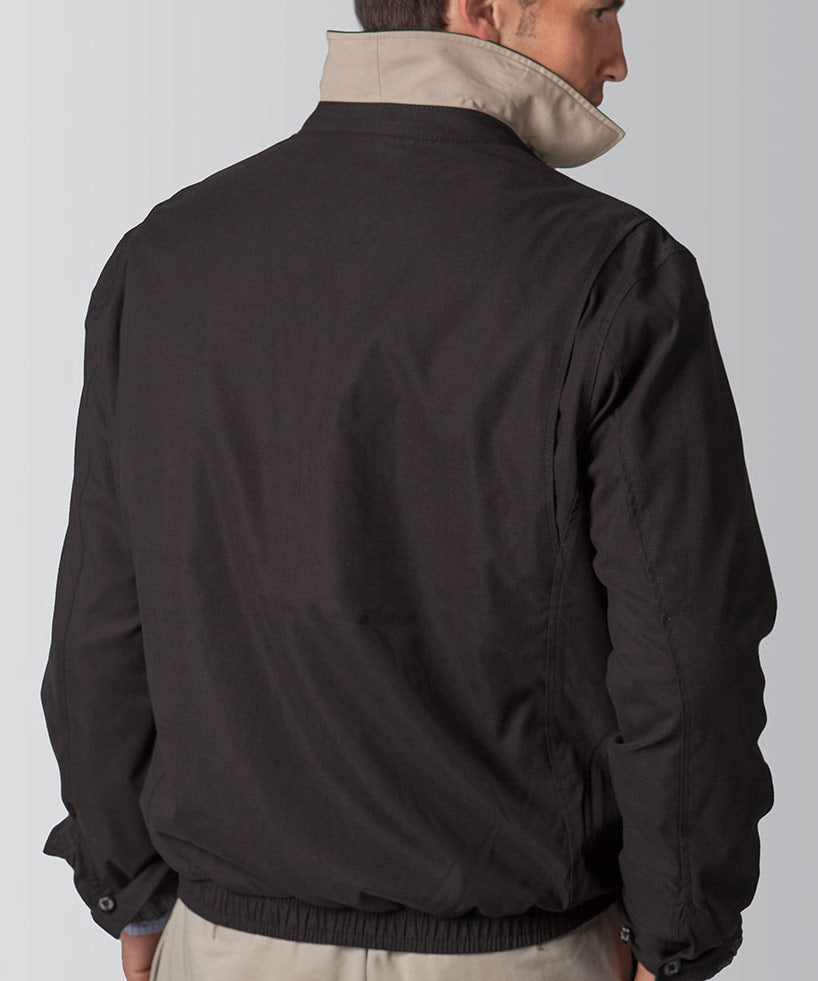 Westport Black Stretch Cotton Blouson Jacket
