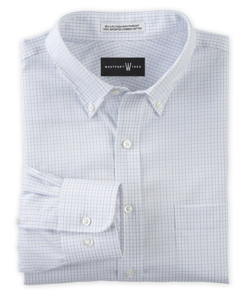 Westport 1989 Micro Tattersall Non-Iron Dress Shirt - Westport Big