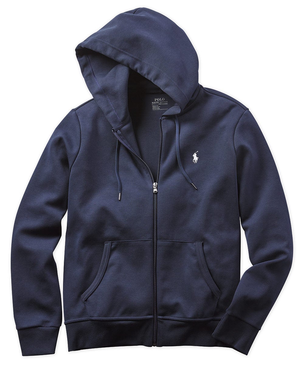Polo Ralph Lauren Mens Big and Tall Double-Knit Full Zip Hoodie (2XB,  Aviator Navy) at  Men's Clothing store