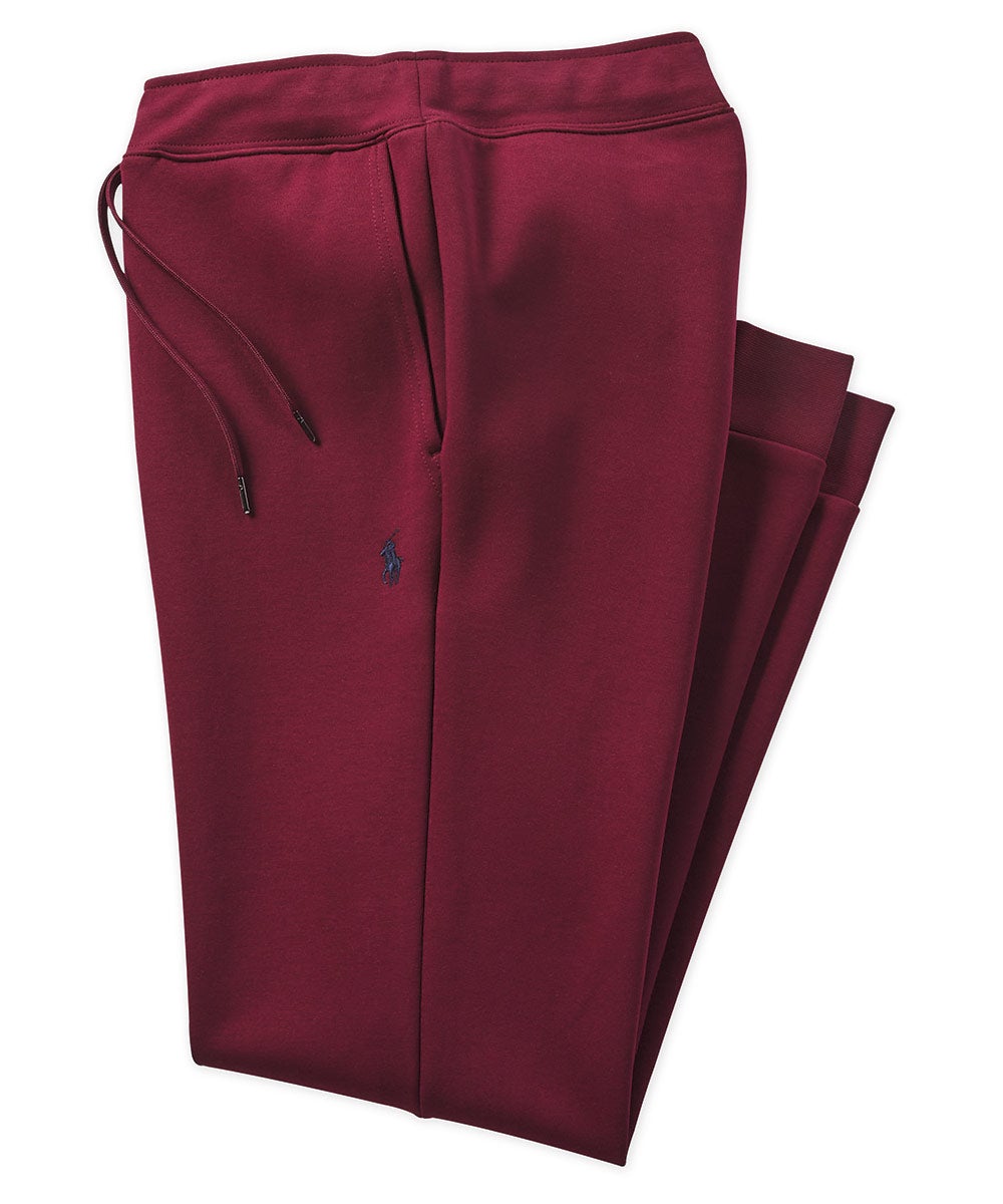 Classic Polo Men's Red Solid Mélange Slim Fit Stylish Jogger Pant