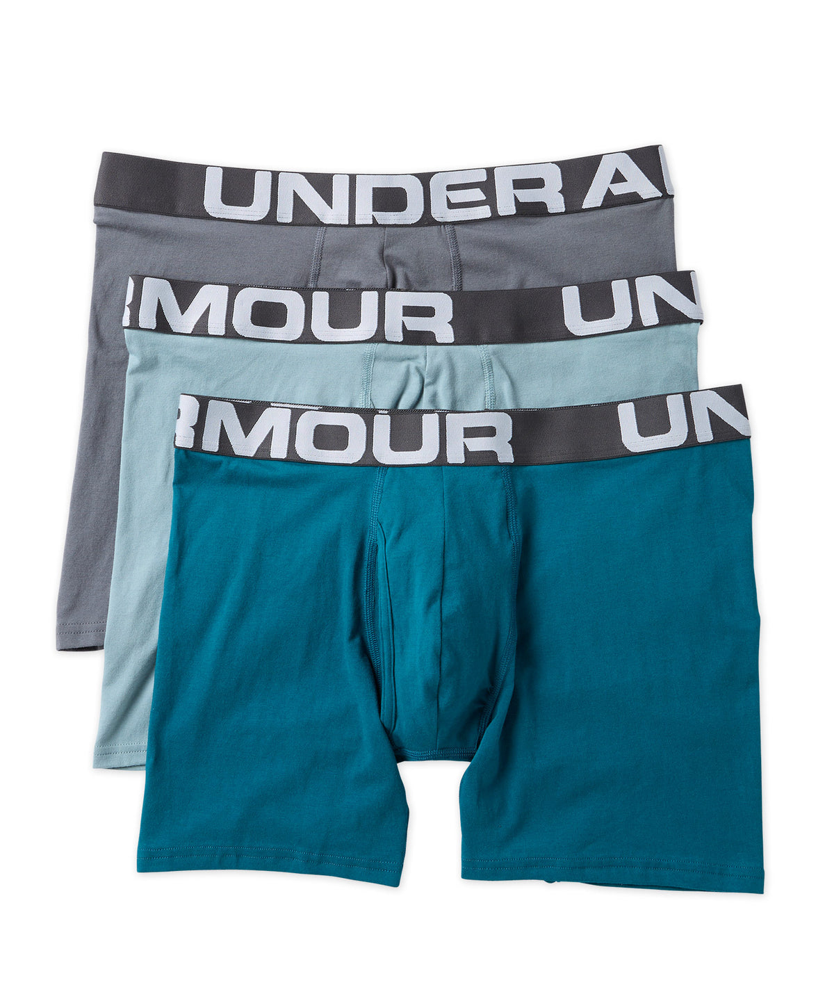 Under Armour Charged Cotton 6inch 3 Pack in Blue for Men