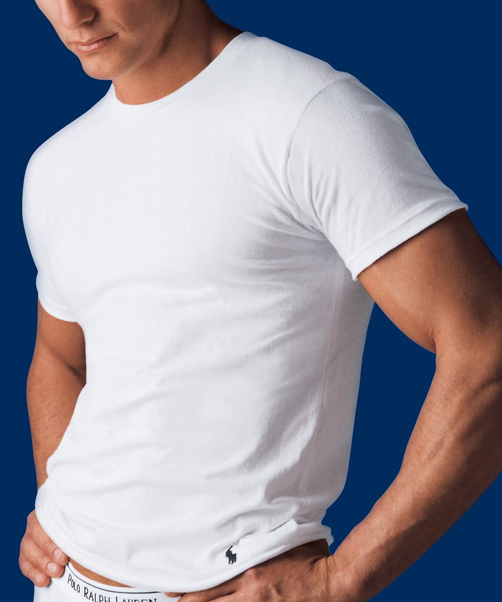 Polo Ralph Lauren Cotton Crewneck T-Shirt (3-Pack) - Westport Big u0026 Tall