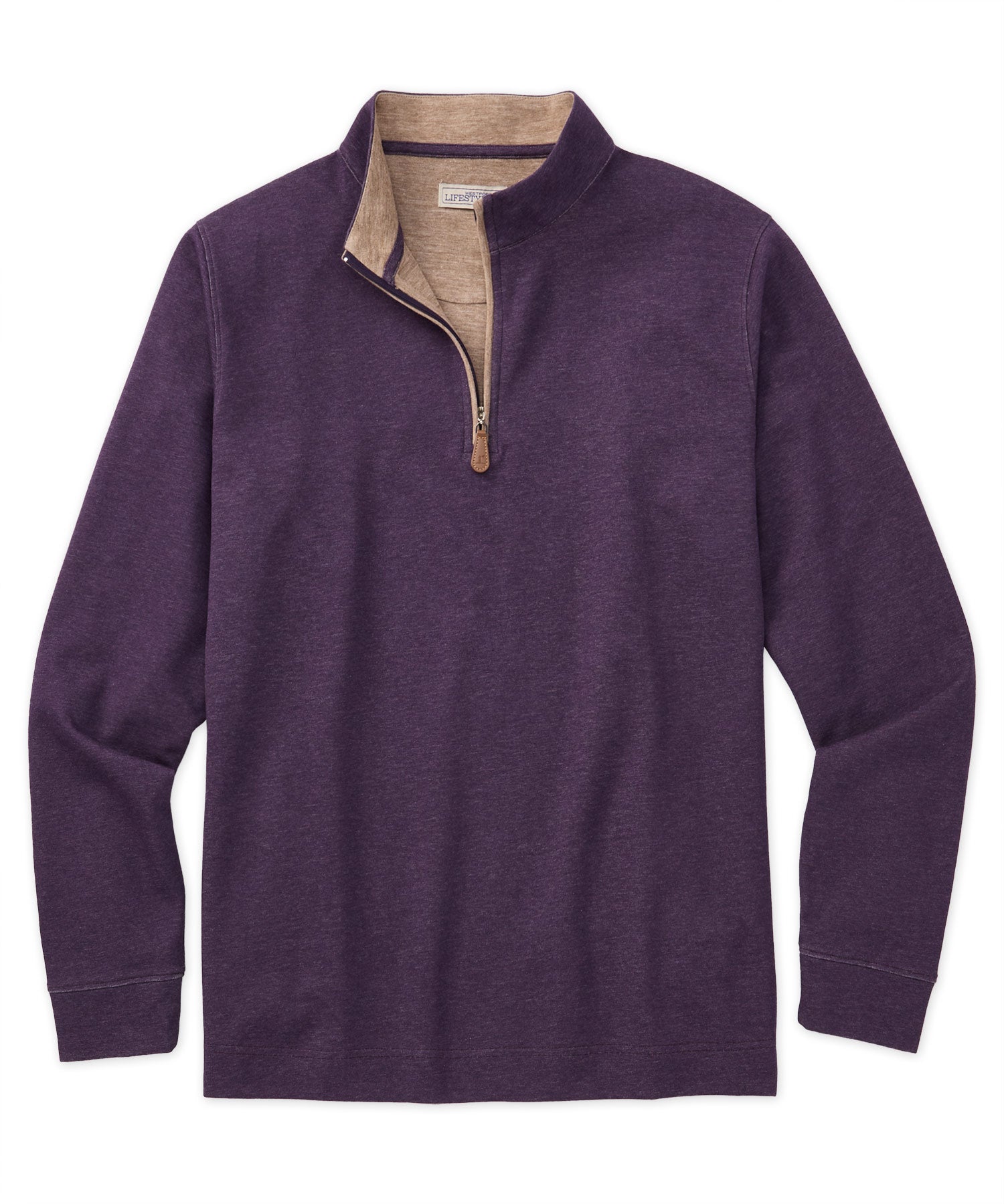 Mens purple quarter on sale zip