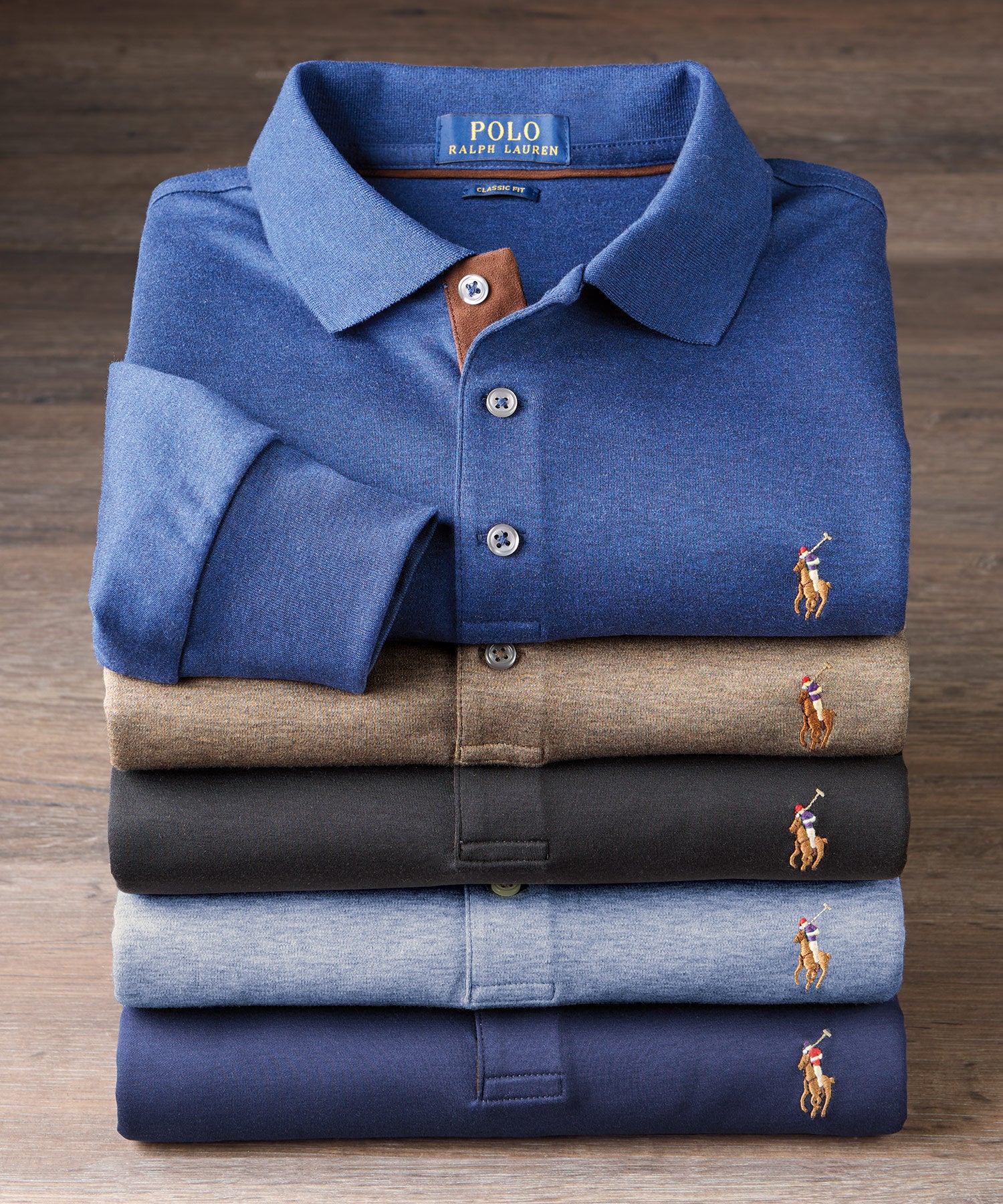 Soft Cotton Long-Sleeve Polo Shirt, Ralph Lauren
