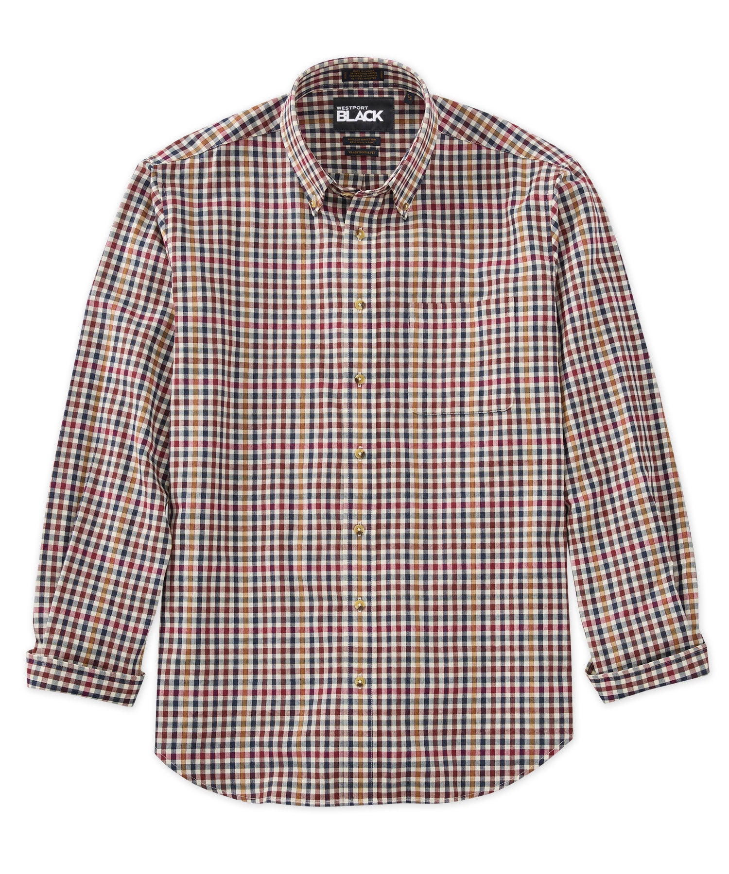 Westport 1989 Pinpoint Spread Collar Dress Shirt - Westport Big & Tall