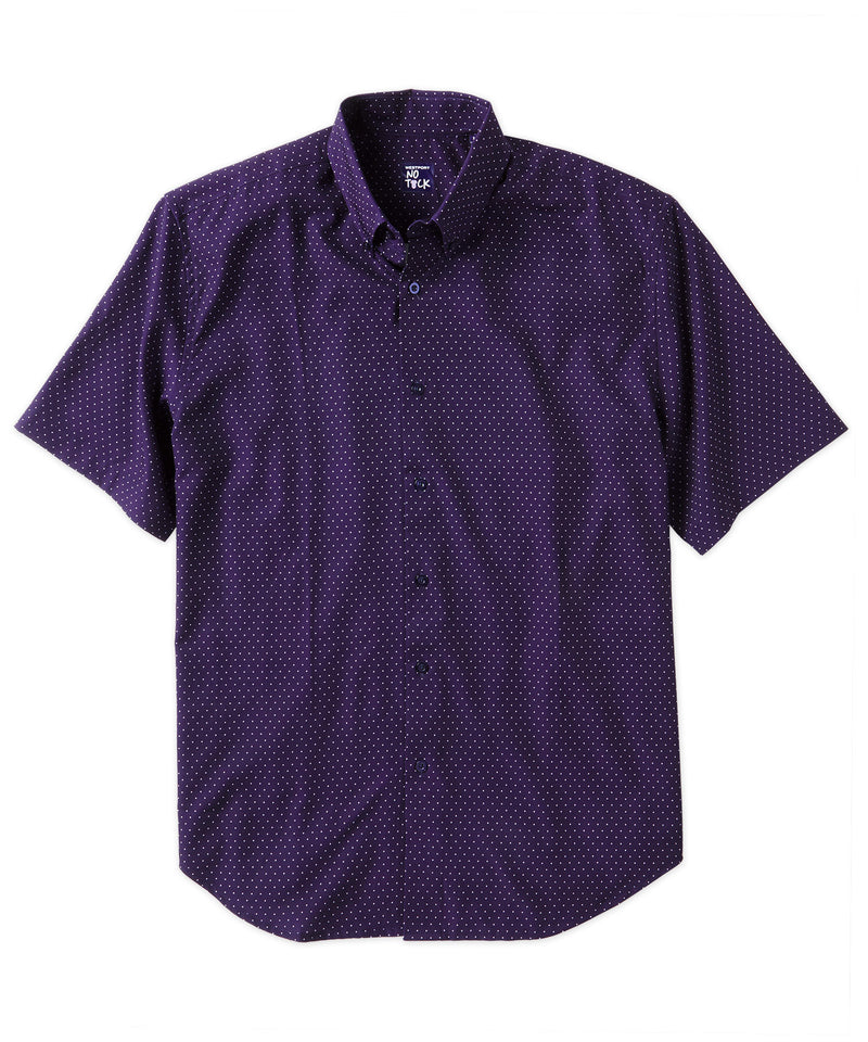 Westport No-Tuck Short Sleeve Dots Performance Stretch Sport Shirt ...