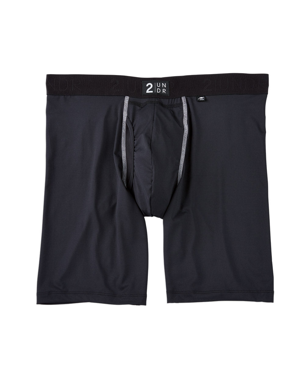 2UNDR Mens Power Shift 9 Boxer Long Leg Underwear (White, X-Small) at   Men's Clothing store